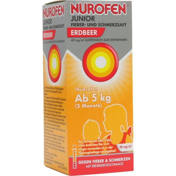 NUROFEN® Junior Fieber- und Schmerzsaft Erdbeer 40 mg